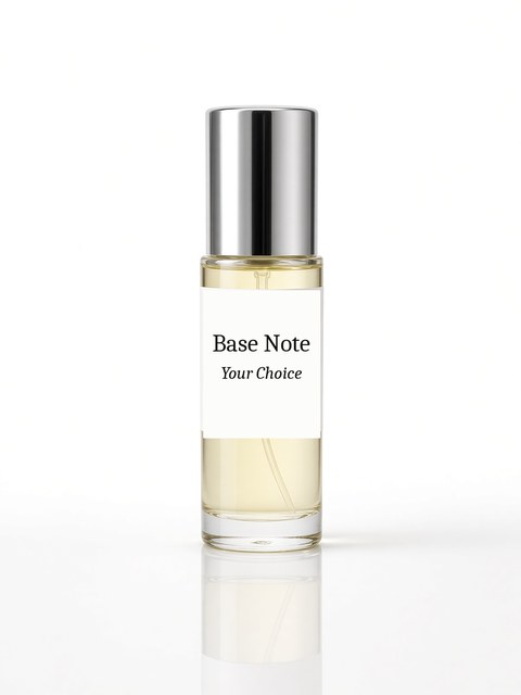 A filled Base Note 5ml glass spray atomizer labelled Your Choice
